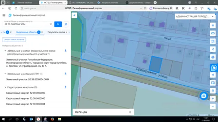 Продажа, земельный участок 1 186 кв.м, ЛПХ, с. Теплово, КН 52:39:0050004:3094