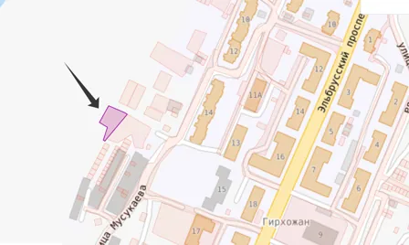 Аренда, земельный участок 563 кв.м, ЛПХ, п. Тырныауз, КН 07:11:0500008:638