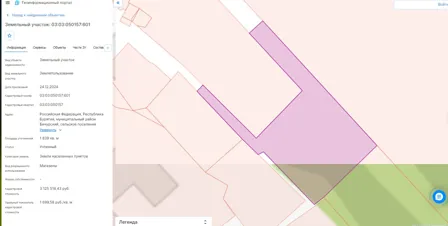 Аренда, объект недвижимости 1 839 кв.м, п. Бичурское, КН 03:03:050157:601