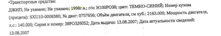 Продажа, Автотранспортное средство Toyota Harrier, 1998 года выпуска, номер кузова (прицепа…
