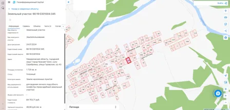 Продажа, земельный участок 1 729 кв.м, ЛПХ, с. Серебрянка, КН 66:19:0301004:345