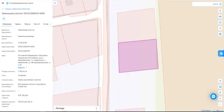 Аренда, земельный участок 1 200 кв.м, ЛПХ, п. Кавказское, КН 09:02:0080101:4005
