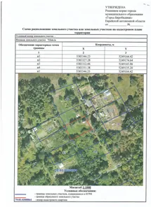 Продажа, земельный участок 712 кв.м, садоводство, г. Биробиджан, КН 00:00:0000000:01