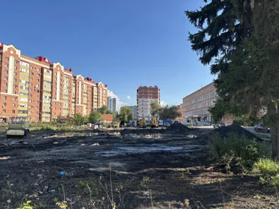 Место для размещения павильона по адресному ориентиру: ул. Карельцева - ул. Пушкина