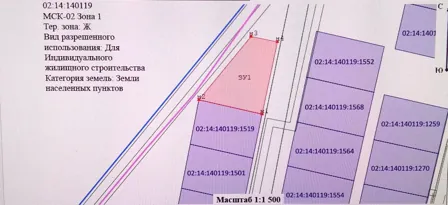 Продажа, земельный участок 1 500 кв.м, ИЖС, п. Языковский сельсовет