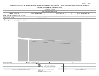 Аренда, земельный участок 3 096 кв.м, с/х, КН 23:22:0504003:799