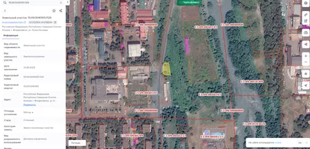 Аренда, земельный участок 504 кв.м, Деловое управление, г. Владикавказ, КН 15:09:0040105:1129