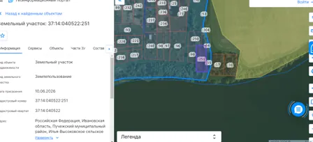 Продажа, земельный участок 1 473 кв.м, ИЖС, п. Илья-Высоковское, КН 37:14:040522:251