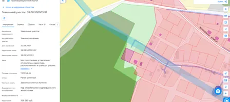 Аренда, земельный участок 1 200 кв.м, ИЖС, п. Лесистое, КН 39:08:500003:97
