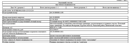 Аренда, земельный участок 689 559 кв.м, с/х, п. Ивановский сельсовет, КН 46:20:000000:1198