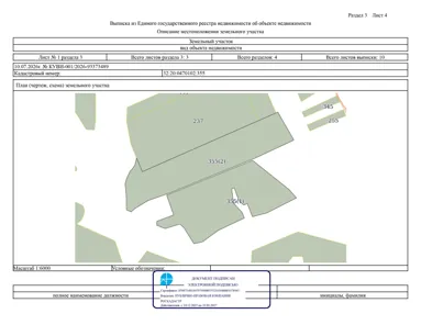 Продажа, земельный участок 181 962 кв.м, Растениеводство, п. Бакланское юго-западнее, КН 32:20:0470102:355