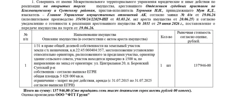 Продажа, земельный участок 5 828 000 кв.м, с/х, п. Боронский Суетский р-н, КН 22:45:060404:357