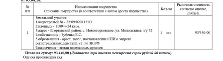 Продажа, земельный участок 1 180 кв.м, ИЖС, с. Новоегорьевское, КН 22:09:020413:83