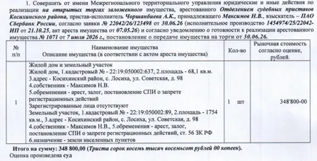 Продажа, жилой дом 68,1 кв.м, с. Лосиха, КН 22:19:050002:637
