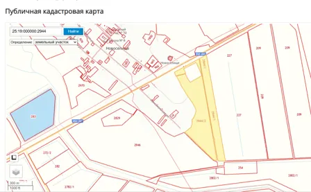 Продажа, земельный участок 340 995 кв.м, с/х, с. Новоселище, КН 25:19:000000:2944