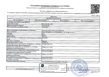 Продажа, квартира 55,6 кв.м, г. Санкт-Петербург г, КН 78:34:0413001:7672