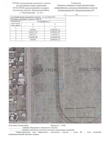 Продажа, земельный участок 1 004 кв.м, ИЖС, п. Петропавловское, КН 03:04:270240:000001