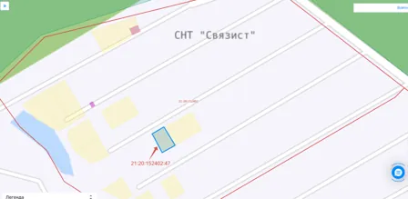 Продажа, земельный участок 285 кв.м, садоводство, п. Опытное, КН 21:20:152402:47
