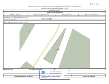 Продажа, земельный участок 1 486 кв.м, ЛПХ, д. Верхние Хоразаны, КН 21:07:221002:228