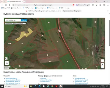 Аренда, земельный участок 60 000 кв.м, с/х, п. Знаменский сельсовет, КН 19:07:040602:148