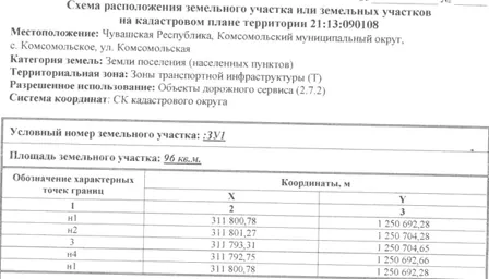 Аренда, земельный участок 96 кв.м, с. Комсомольское