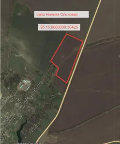Продажа, земельный участок 180 636 кв.м, с/х, с. Нижняя Ольховая, КН 95:16:0000000:36426
