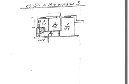 Продажа, квартира 42,4 кв.м, г. Люберцы, КН 50:22:0010106:613