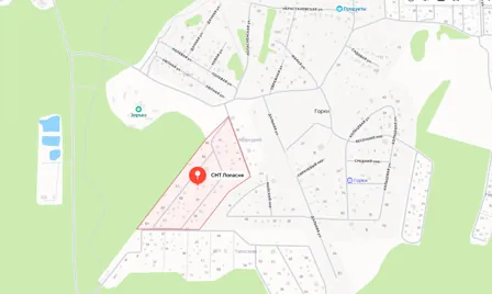 Продажа, земельный участок 1 000 кв.м, д. Горки, КН 50:33:0010163:90