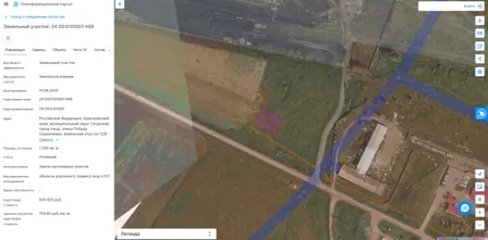 Аренда, земельный участок 1 200 кв.м, Объекты дорожного сервиса, г. Ужур, КН 24:39:0101001:409