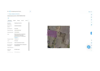Аренда, земельный участок 1 244 кв.м, ИЖС, пгт Кировский, КН 25:05:100104:1422
