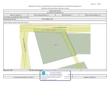 Аренда, земельный участок 1 087 кв.м, ИЖС, д. Копцево, КН 33:01:000411:682