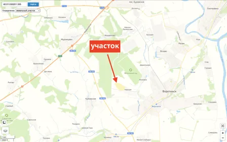 Продажа, земельный участок 20,9 га, д. Харское, КН 40:01:030201:355