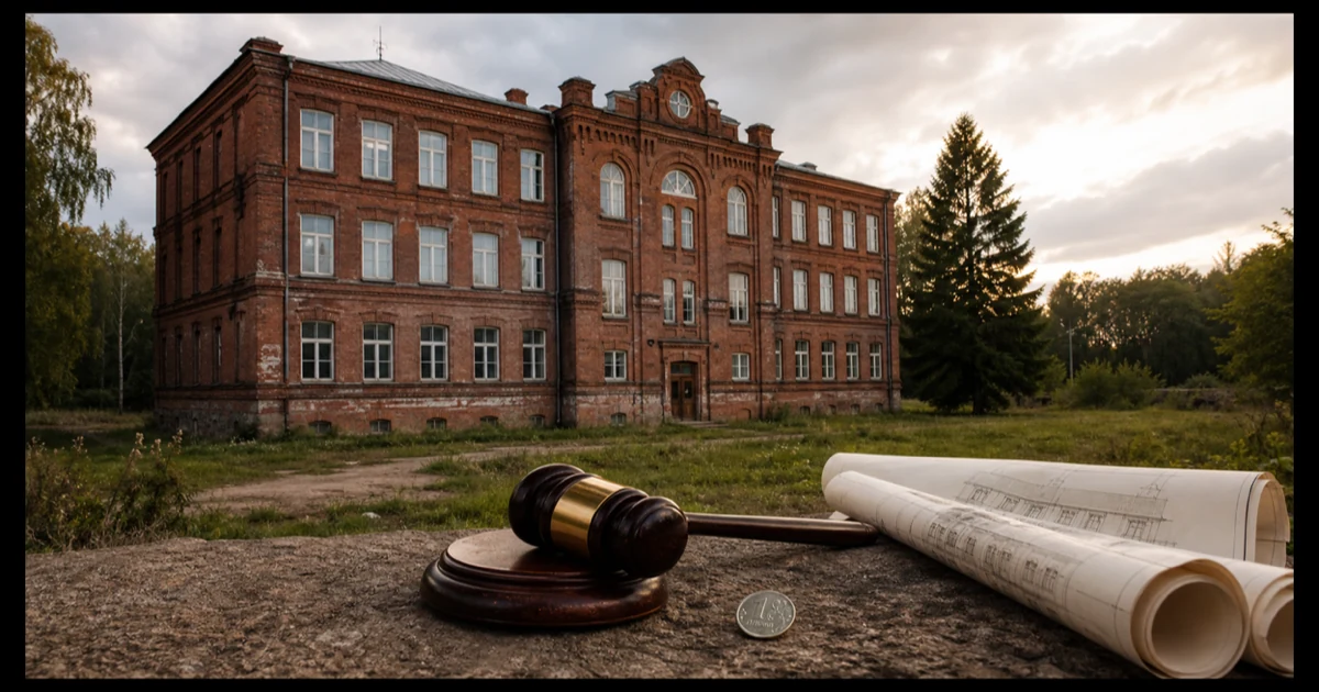 Историческое училище, аукционный молоток и проект реставрации
